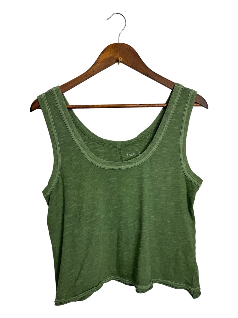 Pilcro Olive Green Scoop Neck Tank